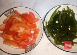 Illustration of how to make egg and tomato rice noodles (oil-free version) 2