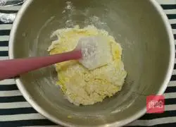 Illustration of how to make two-color plum blossom cakes 5