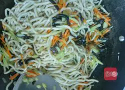 Illustration of vegetable fried noodles 7