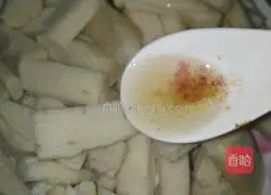 Illustration of how to make fried steamed buns 4