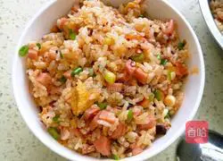 Illustration of how to make egg fried rice 2