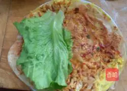 Egg filling cake.Illustration of how to make it 6