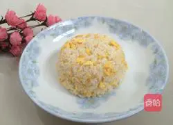 Illustration of how to make egg fried rice 19
