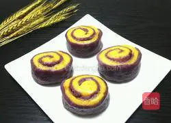 Illustration of how to make two-color steamed bun rolls 14