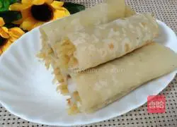 Illustration of how to make glutinous rice rolls 21