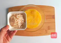Illustration of how to make spring calcium supplement shrimp skin ham cake 5
