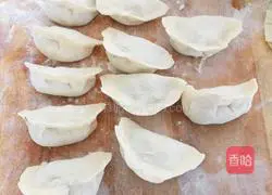 Illustration of home-style leek and egg dumplings 7