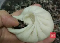 Illustration of how to make buns with fungus and pork stuffing 16