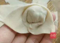 Watermelon rind pork Illustration of how to make wontons 8