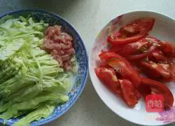 Illustration of how to make fried cabbage noodles 1