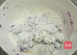 Illustration of how to make purple sweet potato and rose steamed buns 6