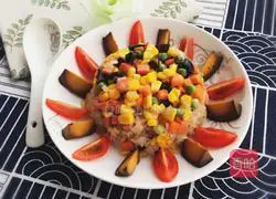 Colorful Fried Rice Recipe Illustration 6