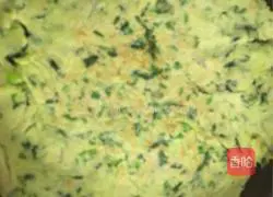Illustration of how to make spinach and shrimp skin egg pancakes 8