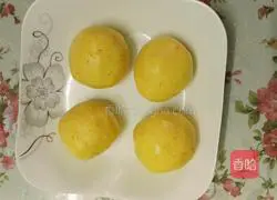 Illustration of how to make pumpkin glutinous rice flour cake 5