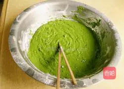 Illustration of how to make spinach noodles 1