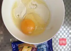 Illustration of how to make ham and cheese burrito 1