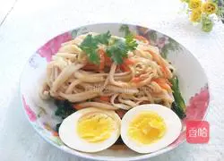 Illustration of how to make lazy noodles 7