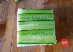 Cucumber and carrot fried eggs Illustration of how to make a sandwich 5