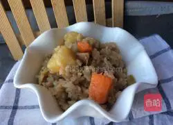 Illustration of how to cook rice in a rice cooker 14