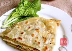 Illustration of how to make scallion wheat cake 11