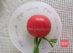 Tomato, egg and egg pancakes Illustration of how to do it 1