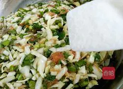 Illustration of how to make cabbage and pork dumplings 5