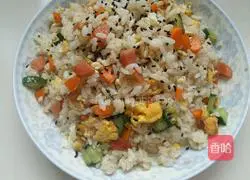 Illustration of how to make egg fried rice 6