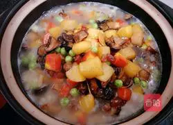 Mushroom and Potato Braised Rice (Casserole Version Recipe Illustration 11