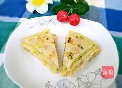 Illustration of how to make shrimp and egg pancakes 12