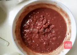 Illustration of how to make sesame red bean glutinous rice cake 2