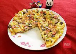 Illustration of how to make diced steamed buns and egg pancakes 7