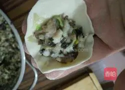 Illustration of how to make pork, cabbage and fungus dumplings 7