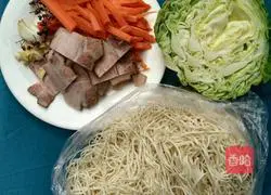 Illustration of how to make fried noodles 1