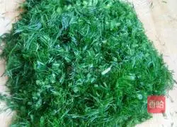 Illustration of how to make fennel filling dumplings 1