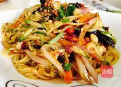 Illustration of how to make cold noodles 4