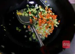 Cucumber and Egg Fried Rice Recipe Illustration 6