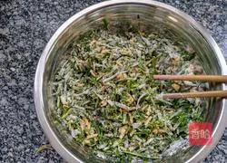 Illustration of how to make chive egg pancake 3