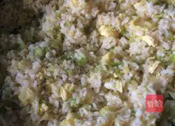 Cabbage Illustration of how to make fried rice 8
