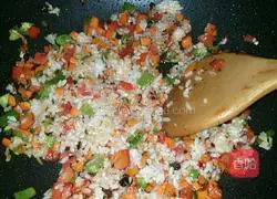 Colorful Fried Rice Recipe Illustration 5