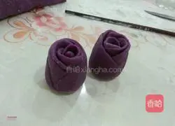Purple Sweet Potato and Rose Steamed Buns Illustration of how to do it 4