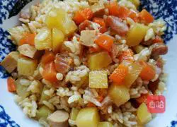 Illustrated recipe for nutritious assorted braised rice 10