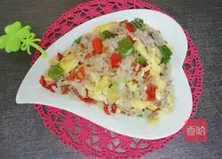  Illustration of how to make assorted egg fried rice 8