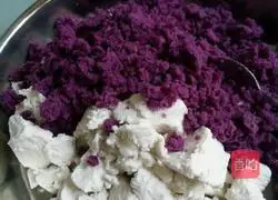 Illustration of how to make purple sweet potato dumplings 8