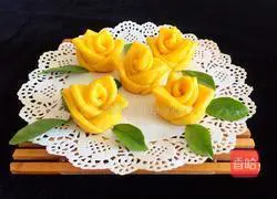 Pumpkin Rose Steamed Buns Recipe Illustration 16