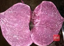 Illustration of how to make purple sweet potato buns 1