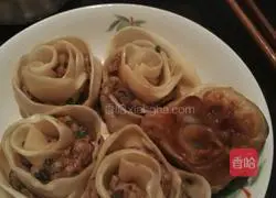 Illustration of how to make rose dumplings 4
