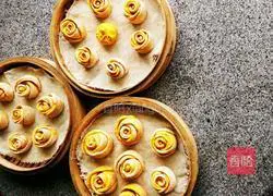 Illustration of how to make rose pumpkin steamed buns 7