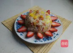 Pineapple Ham Illustration of how to make corn kernel fried rice 10