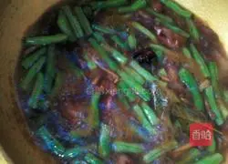 Illustration of how to make steamed beans and noodles 6