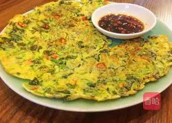 Illustration of how to make watercress pancakes 7